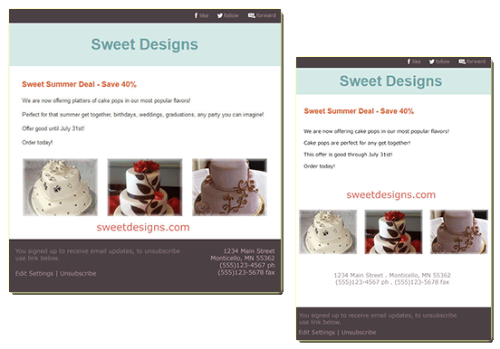 campaign - sweet designs